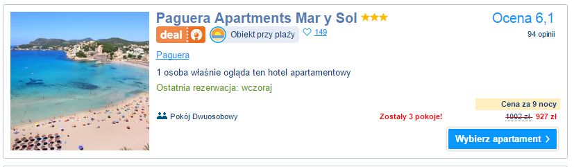 Ile kosztują wczasy na Majorce ?