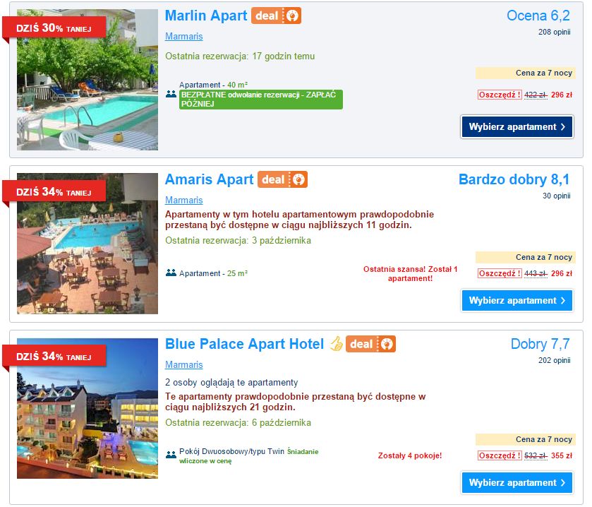Marmaris ceny hoteli na wakacje
