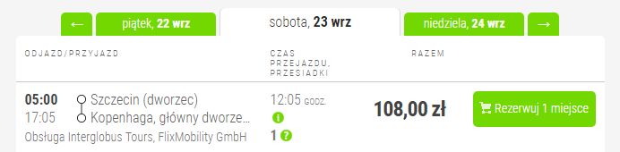 flix bus - ceny biletów